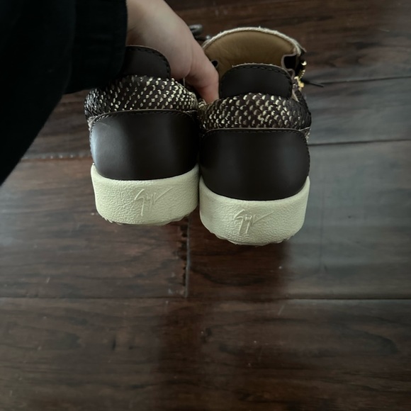 Worn Giuseppe zannoti sneakers snake print brown - Picture 4 of 4